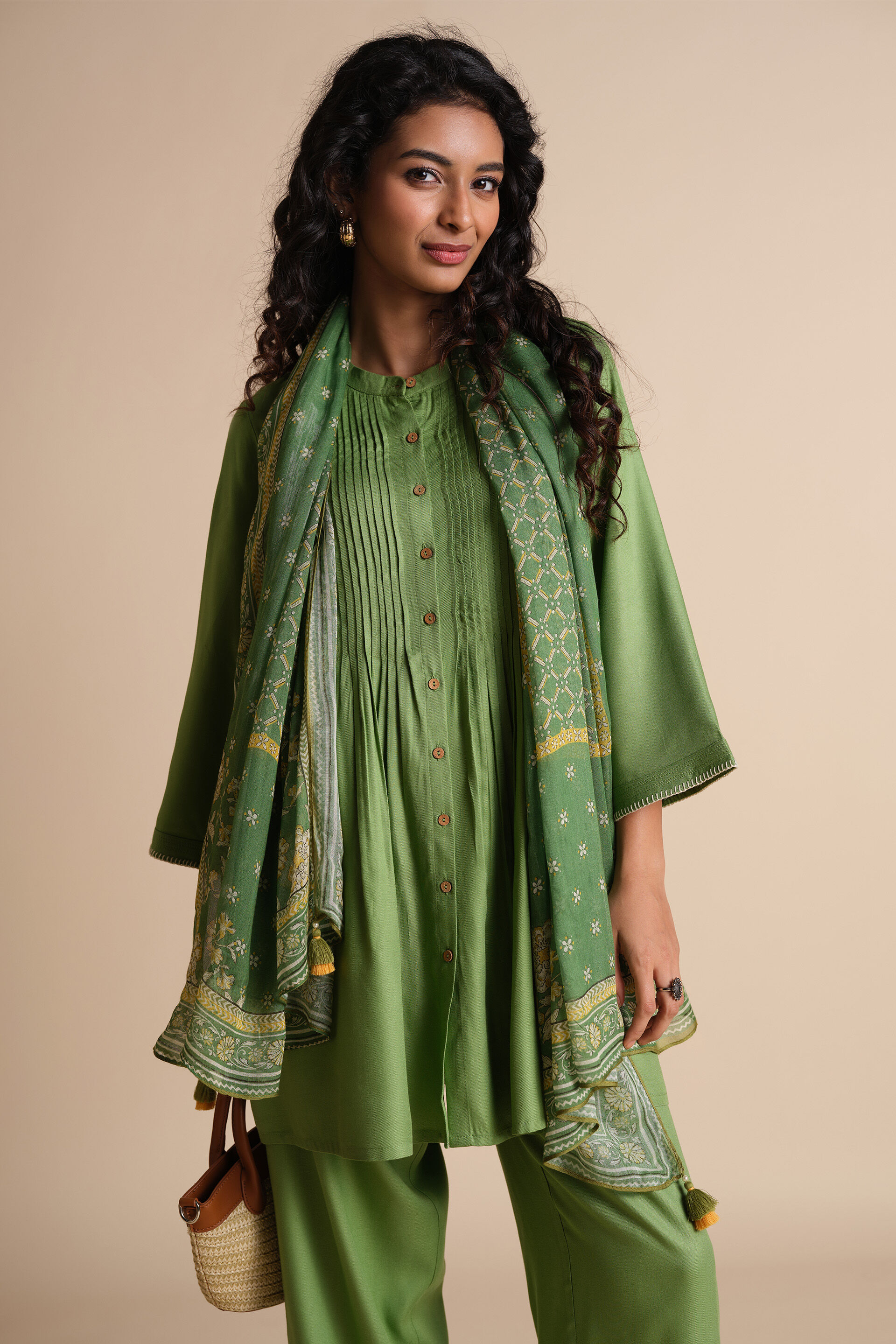 Sage Sukoon Tunic, Sage Green, image 2